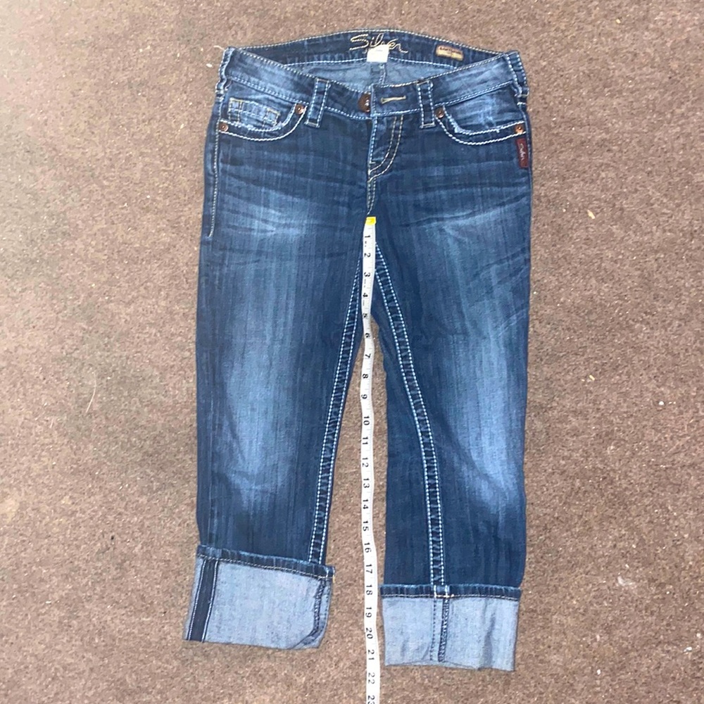Silver jeans capri